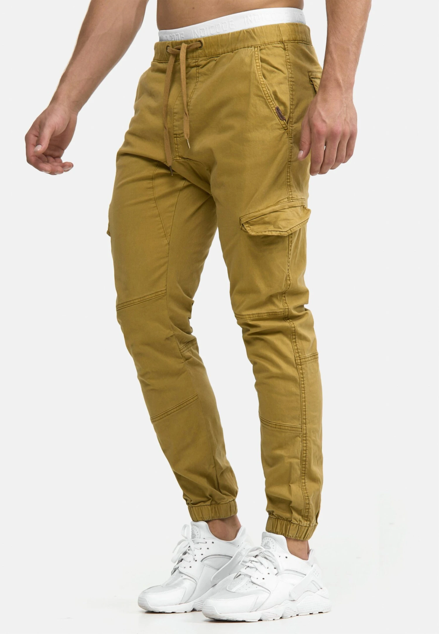 Indicode Jeans Levi - Cargo Trousers - Amber 4 Indicode Jeans Levi - Cargo Trousers - Amber - Image 4