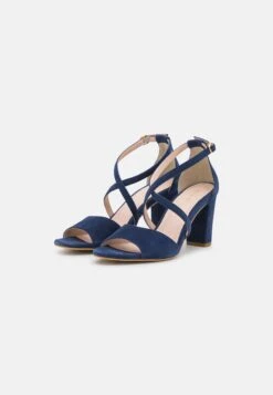 Anna Field Leather- High Heeled Sandals - Dark Blue -Fashion Clothing Store 0cb6b79569d141cbb2f35b421ef7a035