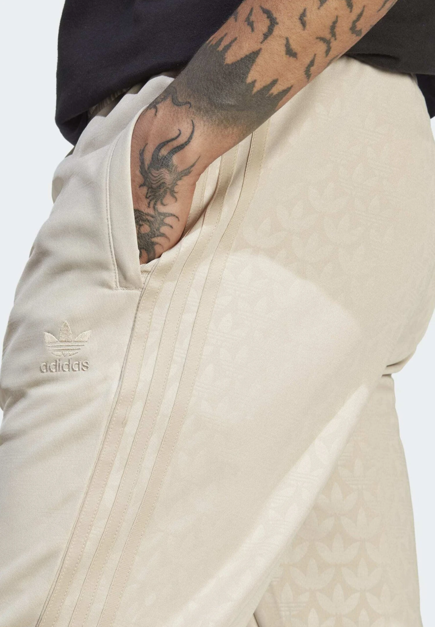 Adidas Originals Graphics Monogram Sst- Tracksuit Bottoms - Beige 3 Adidas Originals Graphics Monogram Sst- Tracksuit Bottoms - Beige - Image 3