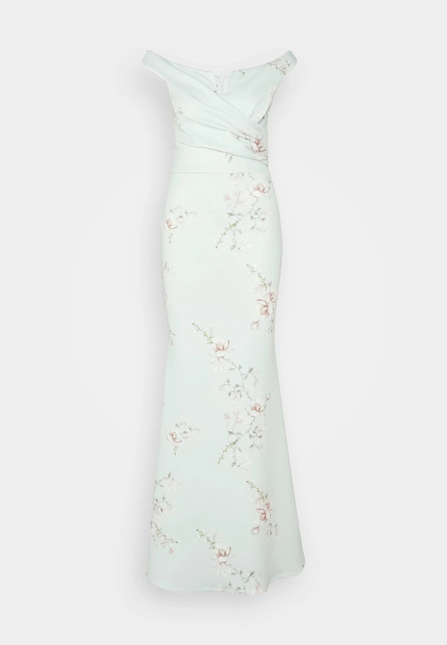 Wal G Wedding Kai V Neck Print Maxi - Occasion Wear - Sage Green 5 Wal G Wedding Kai V Neck Print Maxi - Occasion Wear - Sage Green - Image 5