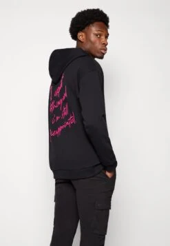YOURTURN Embroidered Text Hoodie Unisex - Hoodie - Black -Fashion Clothing Store 1b00bdfa4f184078b8b4af421ae91c6b