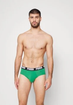 Puma Basic Brief 2 Pack - Briefs - Black/Green -Fashion Clothing Store 1cc097b41ac44d8f840befd2fa7a5ef2