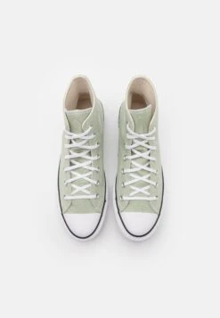 Converse Chuck Taylor All Star Lift Platform Seasonal Color - High-Top Trainers - Summit Sage/White/Black -Fashion Clothing Store 21f9cb7e81434522bf670d1a85ae2398