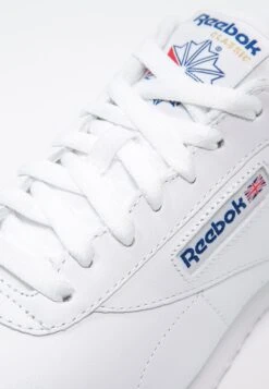 Reebok Classic Exofit Clean Logo Unisex - Trainers - White/Royal Blue -Fashion Clothing Store 22a798ff10f44ad2a1a52df0dce86054