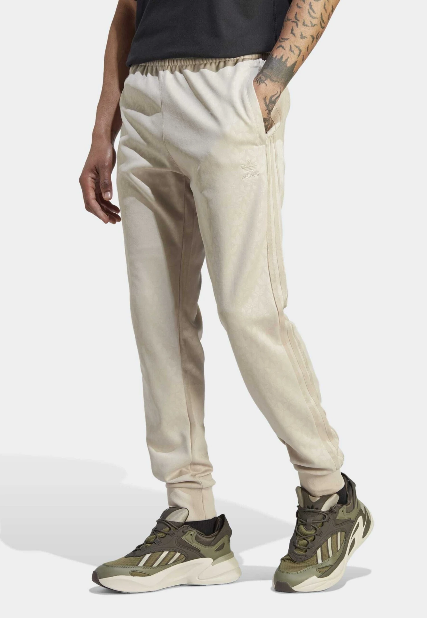 Adidas Originals Graphics Monogram Sst- Tracksuit Bottoms - Beige 1 Adidas Originals Graphics Monogram Sst- Tracksuit Bottoms - Beige