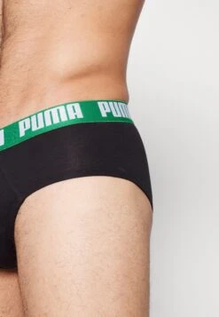 Puma Basic Brief 2 Pack - Briefs - Black/Green -Fashion Clothing Store 23eb8e37a36d439098560ada5d3454bb