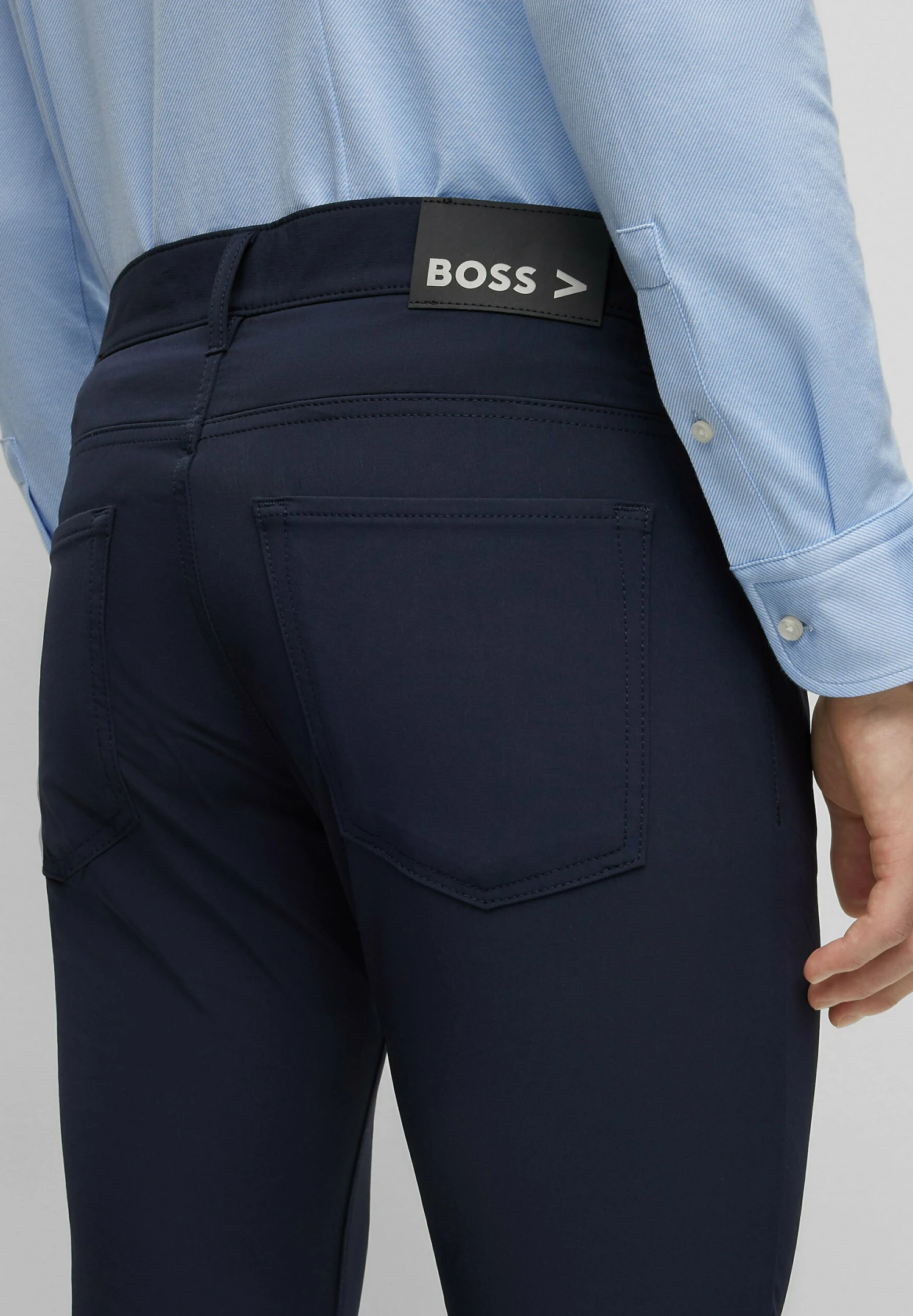Boss Delaware3 1 20 - Straight Leg Jeans - Dark Blue Four 4 Boss Delaware3 1 20 - Straight Leg Jeans - Dark Blue Four - Image 4
