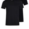 Pier One 2 Pack - Basic T-Shirt - Black