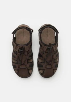 Pier One Leather - Walking Sandals - Brown -Fashion Clothing Store 2f7ff40eeede463ba421d45819843353
