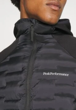 Peak Performance Argon Hybrid Hood - Fleece Jacket - Black -Fashion Clothing Store 316375422f9b4e3695ed6f7d8a3ff497
