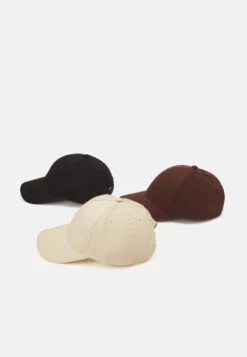 Pier One Unisex 3 Pack - Cap - Black/Dark Brown/Beige -Fashion Clothing Store 322c39d131ac488ea8bb229f1824c6e8