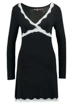 Anna Field Heidi Long Sleeves Viscose Nightdress - Nightie - Black -Fashion Clothing Store 32fa00dfae104f94a6dcda686bd2fdf8