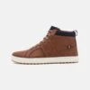 Pier One High-Top Trainers - Cognac