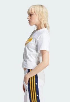 Adidas Originals Pearl Trefoil - Print T-Shirt - White -Fashion Clothing Store 3e1513ff2a3348e0b7608e4c7cbad5d7