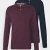 Pier One 2 Pack - Polo Shirt - Bordeaux/Dark Blue