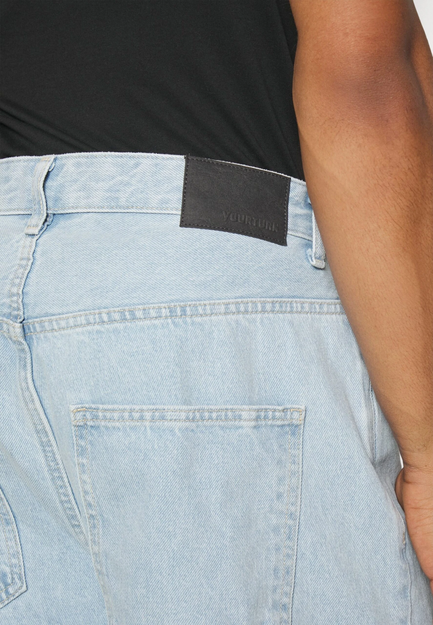 YOURTURN Baggy Jeans Unisex - Relaxed Fit Jeans - Light Blue Denim 5 YOURTURN Baggy Jeans Unisex - Relaxed Fit Jeans - Light Blue Denim - Image 5