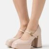 Tamaris Platform Heels - Nude Patent