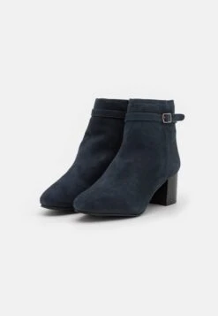 Anna Field Leather - Classic Ankle Boots - Dark Blue -Fashion Clothing Store 42a14f7bac454cd1aa53a3e54044760a