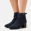 Anna Field Leather - Classic Ankle Boots - Dark Blue