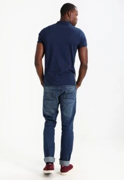 Pier One Polo Shirt - Dark Blue/Mottled Grey -Fashion Clothing Store 4e2467fc43394fd4a9cd73613d1b3647