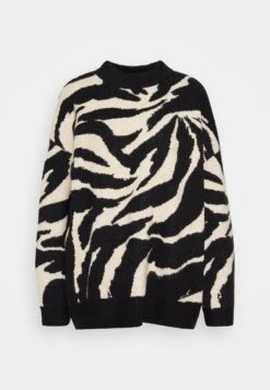 Monki Jumper - Black Dark/Beige -Fashion Clothing Store 4f61569f2e80459fae7df9a0a5bdd90b