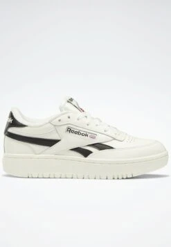 Reebok Classic Club C Double - Trainers - Chalk Core Black Chalk -Fashion Clothing Store 511047353b7d4c09b419d344ddee461f