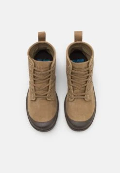 Palladium Pallabrousse Hi Wp Unisex - Lace-Up Ankle Boots - Bone Brown -Fashion Clothing Store 57b1449f022a46708f97c85280a55abe