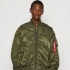 Alpha Industries Ma-1 Puckered - Bomber Jacket - Dark Olive