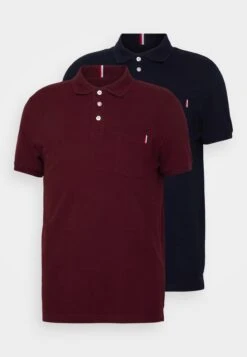 Pier One 2 Pack - Polo Shirt - Blue/Bordeaux -Fashion Clothing Store 596d0de14dc04a10bc9519206e472b35