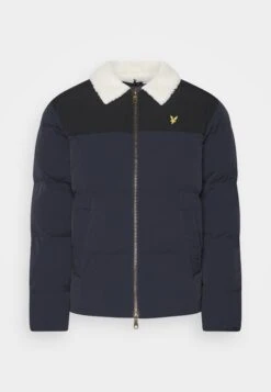 Lyle & Scott Borg Collar Puffer - Winter Jacket - Dark Navy