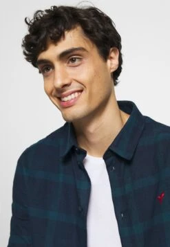 Pier One Shirt - Dark Blue/Teal -Fashion Clothing Store 60ff006a248a4e558dbde6647cd82b01