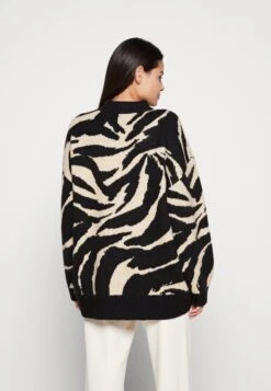 Monki Jumper - Black Dark/Beige -Fashion Clothing Store 6542c9f80dac49e9926508c5e09c12ed