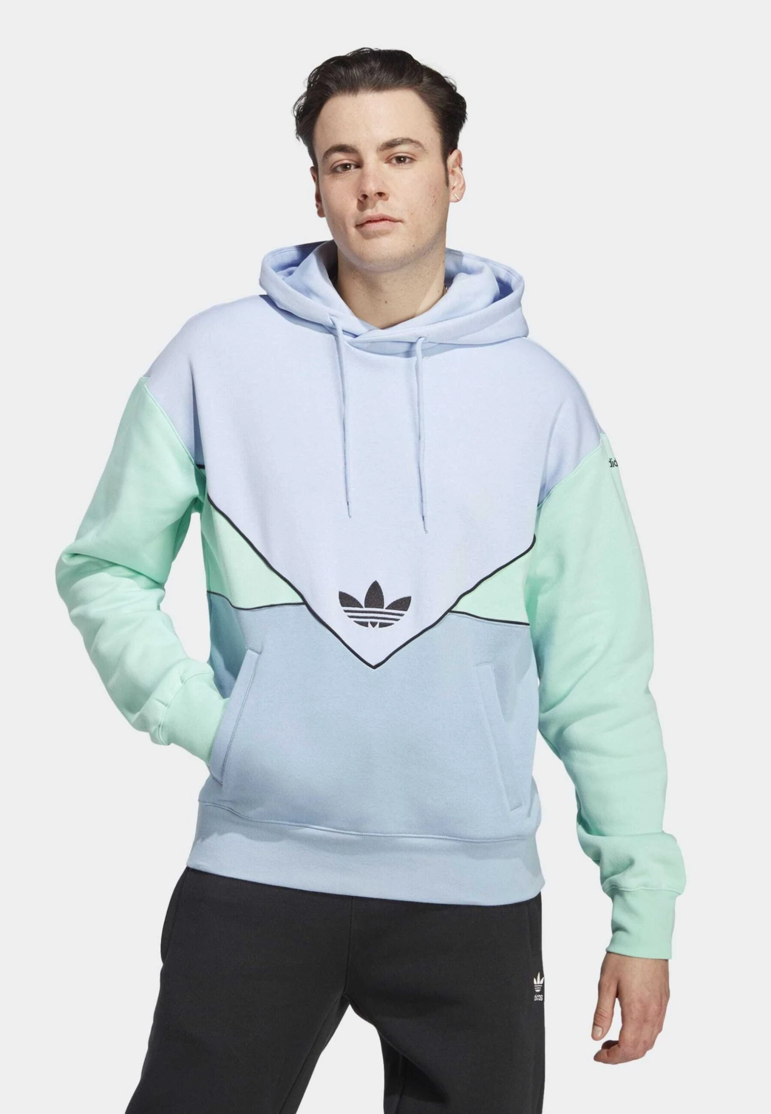 Adidas Originals Hoodie - Blue Dawn Ambient SkyEasy Green 1 Adidas Originals Hoodie - Blue Dawn Ambient SkyEasy Green