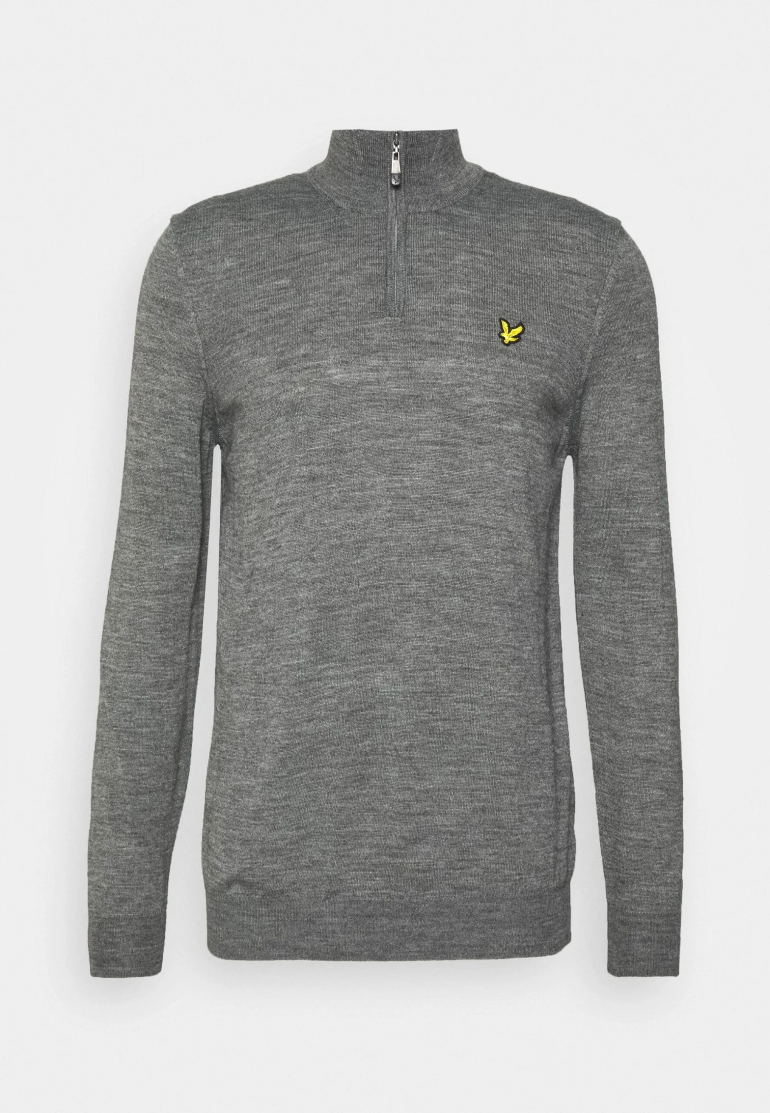Lyle & Scott Golf Core Zip Mix - Jumper - Mid Grey Marl 4 Lyle & Scott Golf Core Zip Mix - Jumper - Mid Grey Marl - Image 4