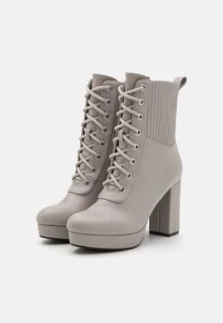 Anna Field High Heeled Ankle Boots - Grey -Fashion Clothing Store 8518b611ad244e06b8c77fb9c36e5f0f