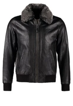 Schott Leather Jacket - Black -Fashion Clothing Store 853fc63b111f4c56ad8b10457dad6b4a
