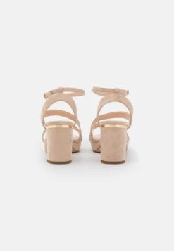 Leather- High Heeled Sandals - Light Pink -Fashion Clothing Store 86edb4edc76d435c9b110b0332a8708a