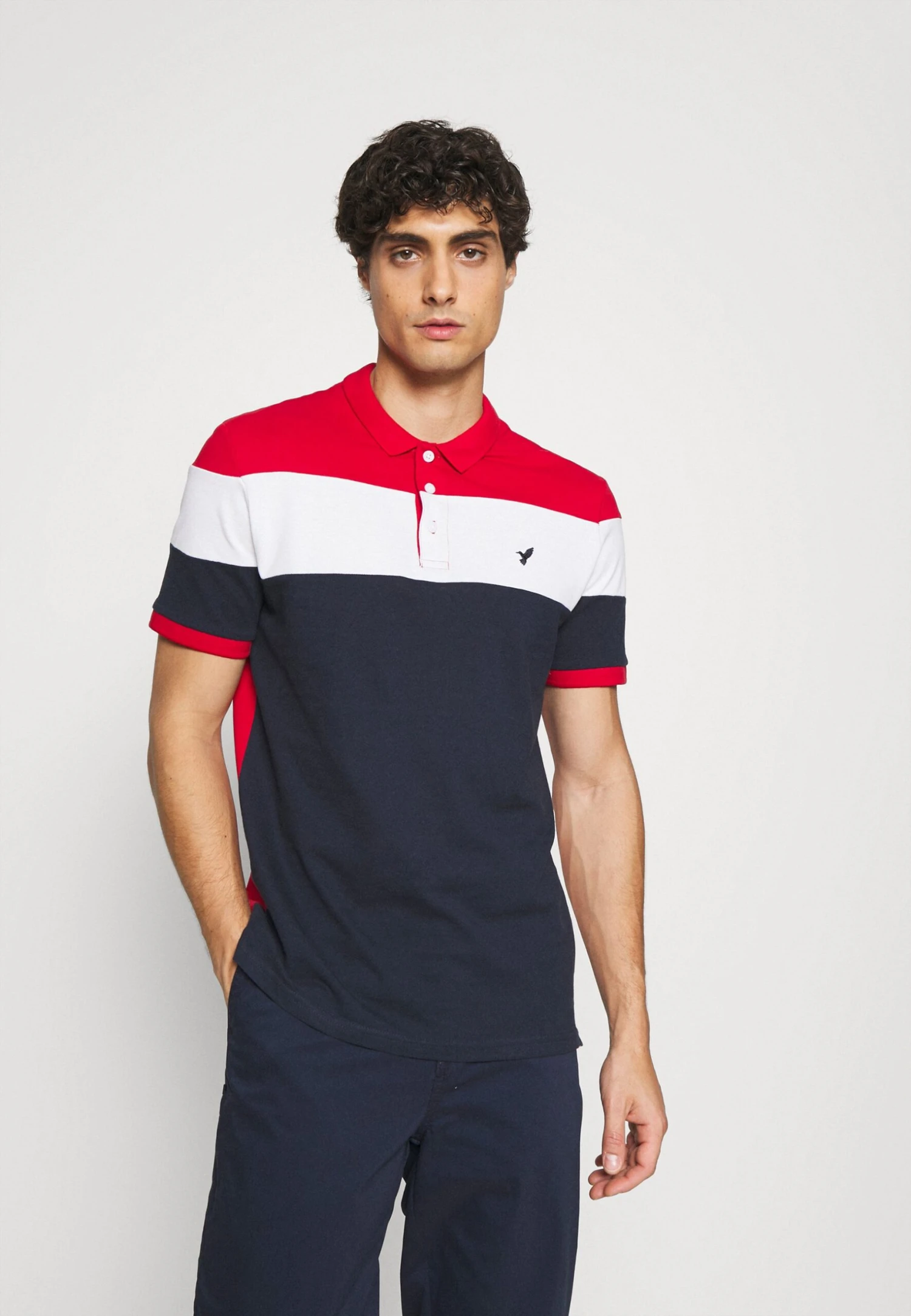 Pier One Polo Shirt - Red/White/Dark Blue 1 Pier One Polo Shirt - Red/White/Dark Blue