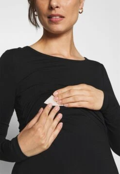 Nursing Function Longsleeve Tee - Long Sleeved Top - Black -Fashion Clothing Store 8a960e6aaddc44c1bffcc3effba28a70