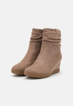 Anna Field Winter Boot - Wedge Ankle Boots - Taupe -Fashion Clothing Store 8edaf7386eb446aeb0654ef16e40d6b5