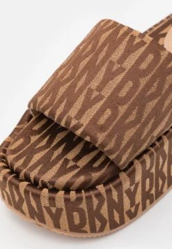 DKNY Vyra Platform Slide - Heeled Mules - Saddle/New Nude -Fashion Clothing Store 8f625af3f2444b59ba2f975af8c296bd