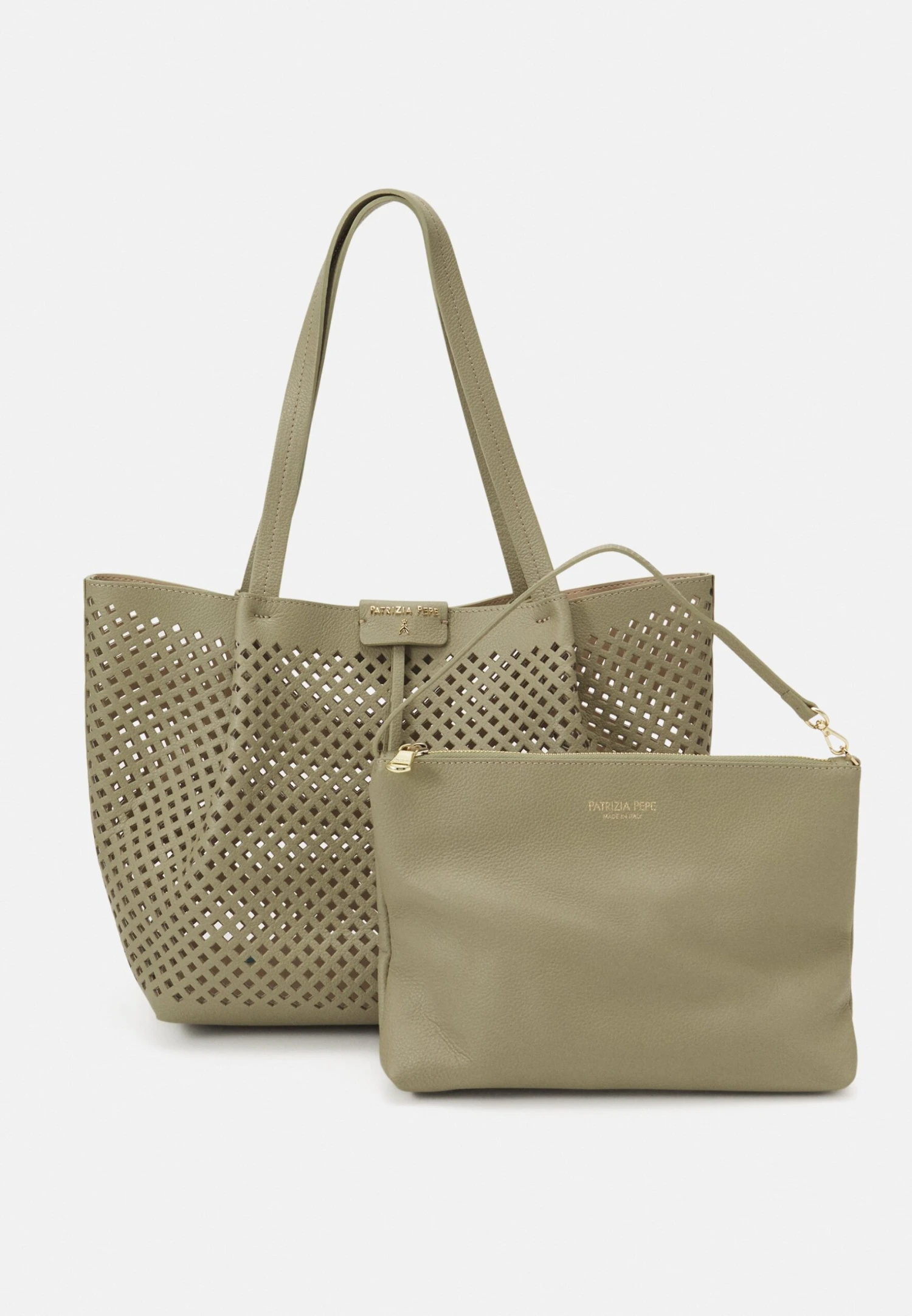 Patrizia Pepe Tote Bag - Sage Green 4 Patrizia Pepe Tote Bag - Sage Green - Image 4
