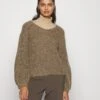 ARKET Jumper - Oat Melange With Gold