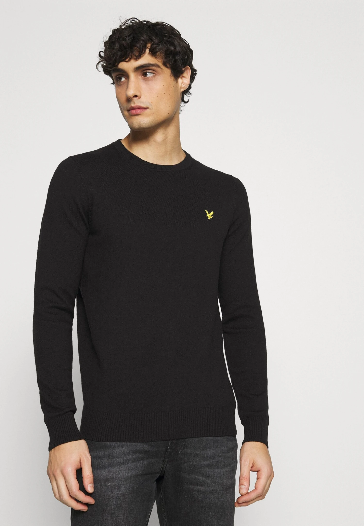 Lyle & Scott Crew Neck Jumper - Jumper - Jet Black 1 Lyle & Scott Crew Neck Jumper - Jumper - Jet Black