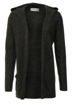 Pier One Cardigan - Black/Olive -Fashion Clothing Store 9e08a40a3b7741ef8b5831bf6a5c852e