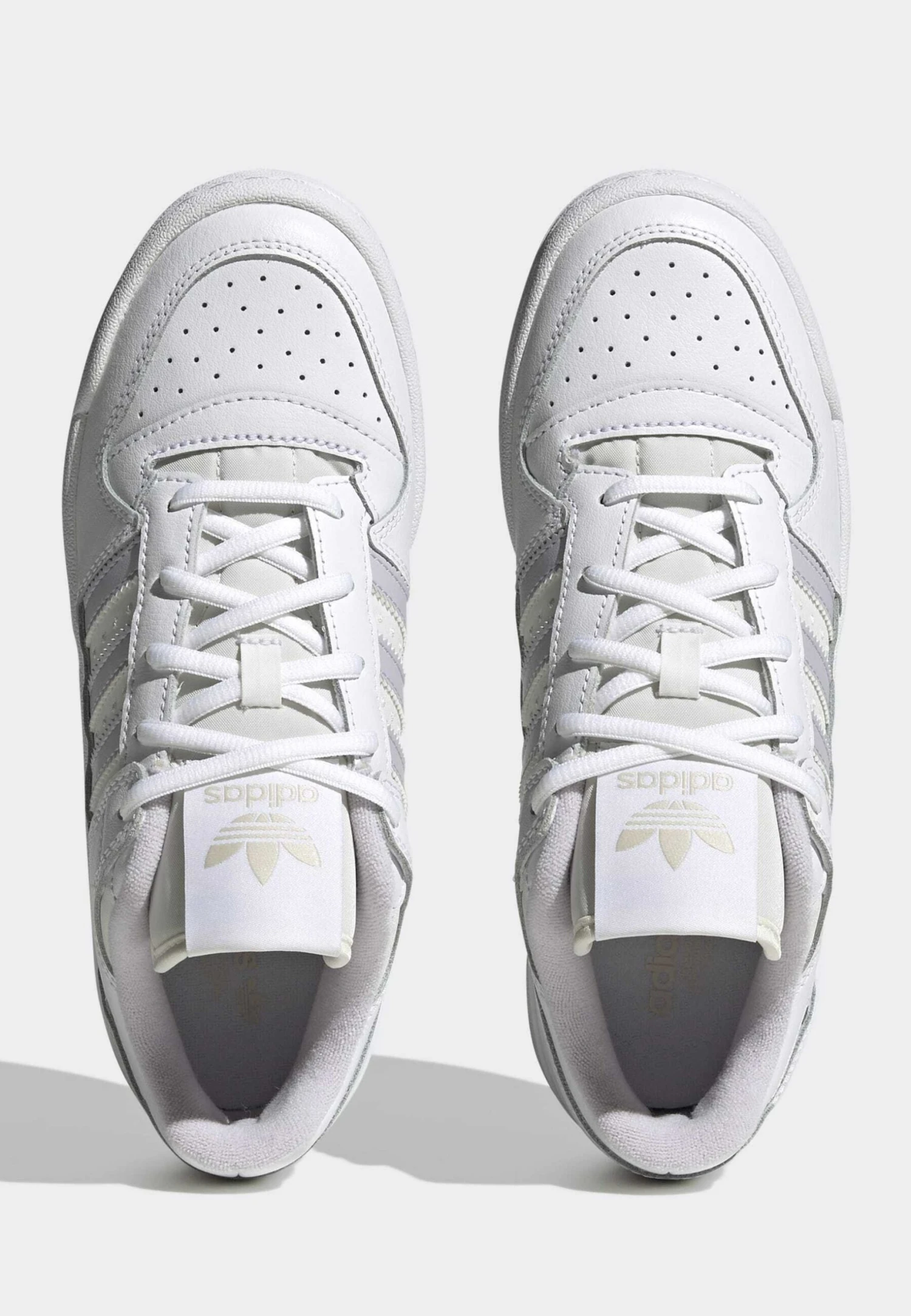 Adidas Originals Forum Low- Trainers - Cloud White Silver Dawn Off White 3 Adidas Originals Forum Low- Trainers - Cloud White Silver Dawn Off White - Image 3