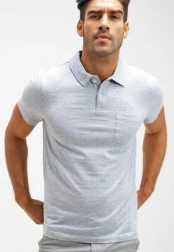 Pier One Polo Shirt - Light Blue Melange