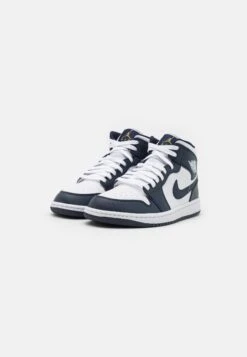 Air Jordan 1 Mid - High-Top Trainers - White/Metallic Gol/Obsidian -Fashion Clothing Store a3c1a1bf30624e8b85b0580099d3dbe5