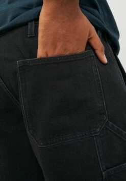 Jack & Jones Relaxed Fit Jeans - Black Denim -Fashion Clothing Store a7f0fa47a06e447ca06df351e641e0a6