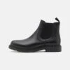 Pier One Leather - Classic Ankle Boots - Black